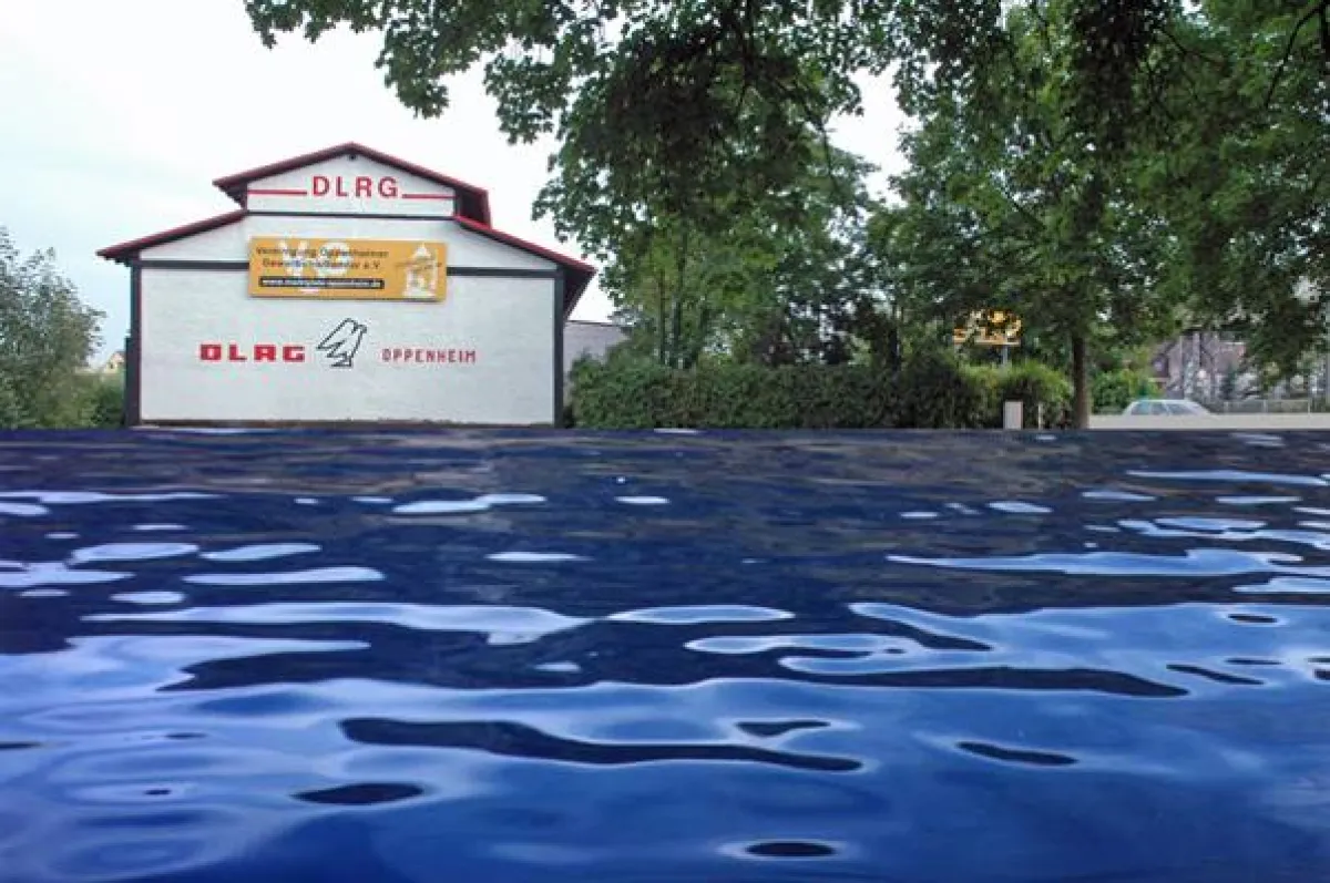 Die in Oppenheim geplante Hochwasserschutzmauer \