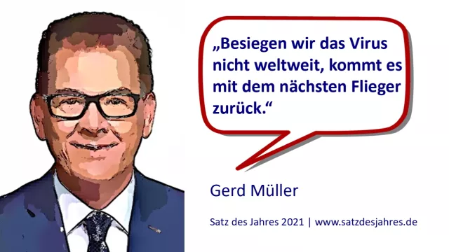 Bild: Das Virus kommt zurück - Satz des Jahres 2021 stammt von Gerd Müller