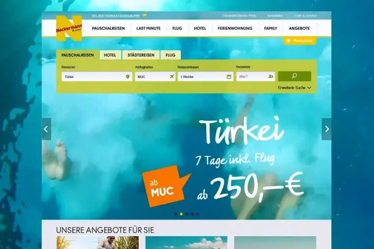 mediascale kombiniert für Neckermann Reisen auf innovative Art Online-Videowerbung mit digitaler Außenwerbung Bild: mediascale kombiniert für Neckermann Reisen auf innovative Art Online-Videowerbung mit digitaler Außenwerbung