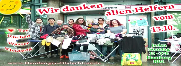 12 Runden Gutes - Hilfe am Hamburger Hauptbahnhof Bild: 12 Runden Gutes - Hilfe am Hamburger Hauptbahnhof