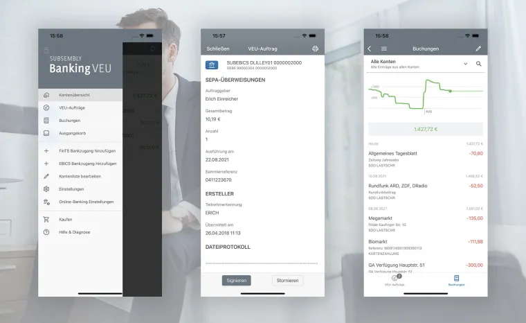 Neu bei Subsembly: BankingVEU - Verteilte Elektronische Unterschrift via EBICS und SRZ Freigaben via FinTS Bild: Neu bei Subsembly: BankingVEU - Verteilte Elektronische Unterschrift via EBICS und SRZ Freigaben via FinTS