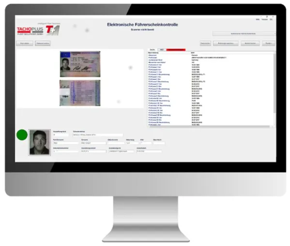transport logistic 2019:? Neue TachoPlus-Lösung Führerscheinkontrolle mit Echtheitsprüfung Bild: transport logistic 2019:? Neue TachoPlus-Lösung Führerscheinkontrolle mit Echtheitsprüfung