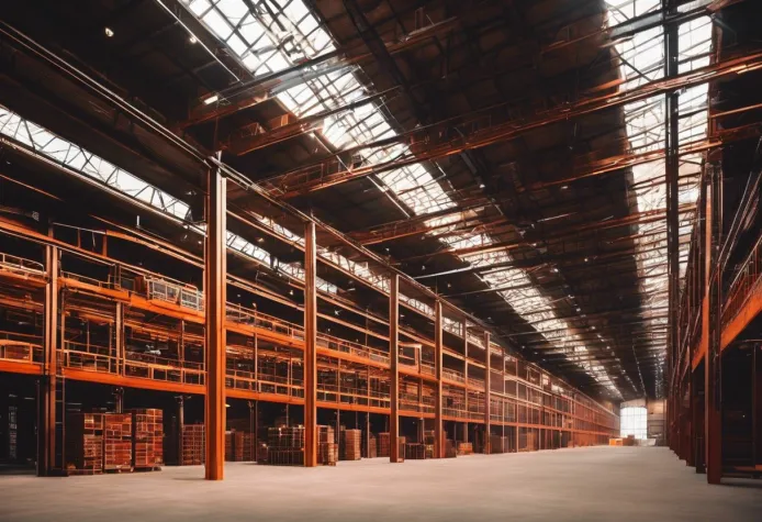 Bild: Industriehallen aus Stahl