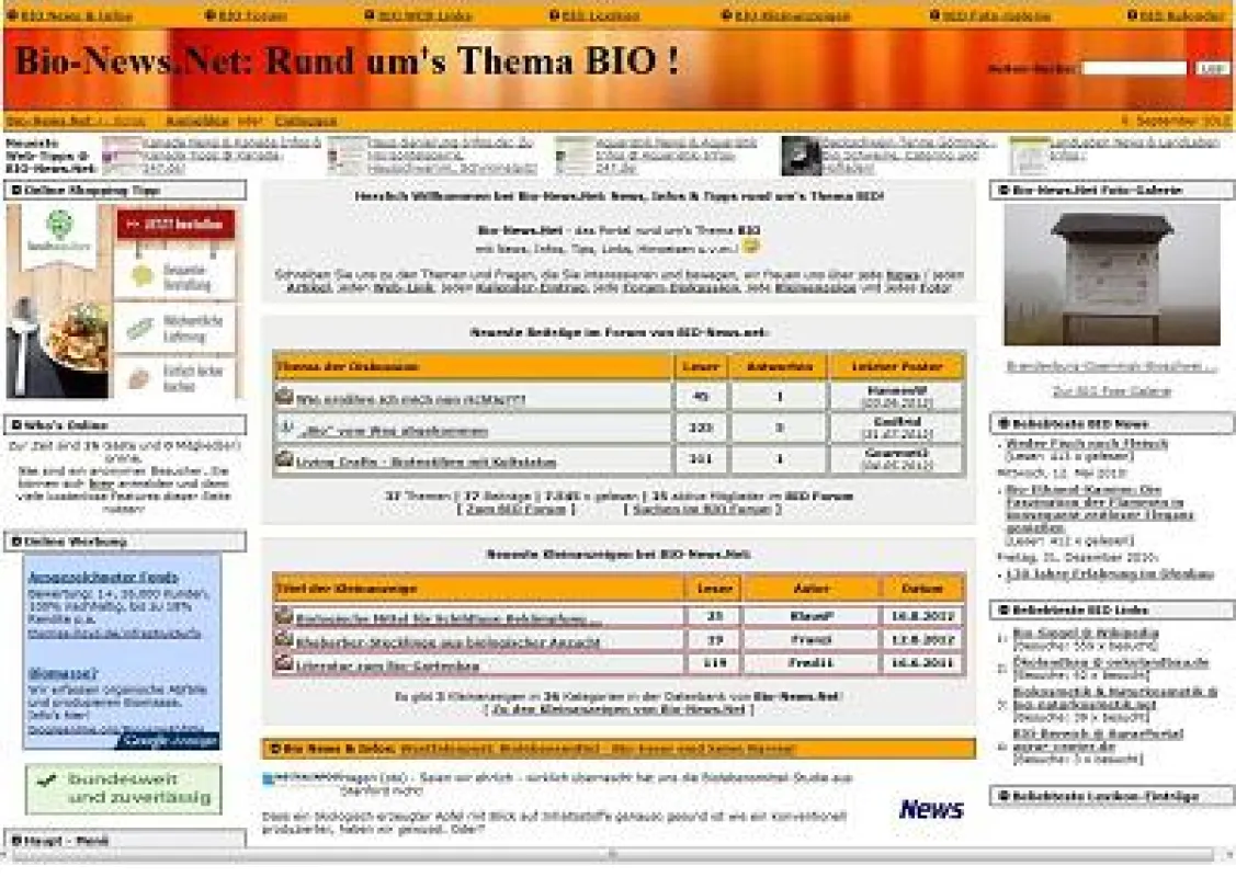 Bio-News.net Screenshot