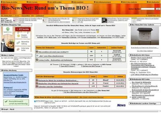 Bild: Relaunch vom BioPortal Bio-News.net erfolgreich