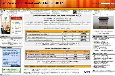 Bild: Relaunch vom BioPortal Bio-News.net erfolgreich