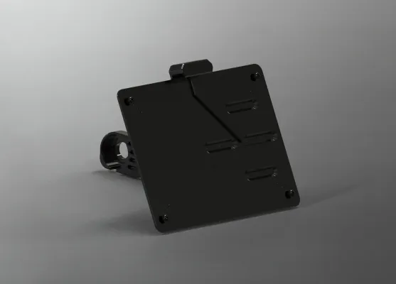 Seitlicher Motorrad Kennzeichenträger für zahlreiche europäische Kennzeichengrößen Bild: Seitlicher Motorrad Kennzeichenträger für zahlreiche europäische Kennzeichengrößen