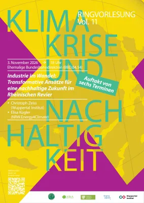 Ringvorlesung „Klimakrise und Nachhaltigkeit“ lädt ein, über die nachhaltige Zukunft im Rheinischen zu diskutieren Bild: Ringvorlesung „Klimakrise und Nachhaltigkeit“ lädt ein, über die nachhaltige Zukunft im Rheinischen zu diskutieren