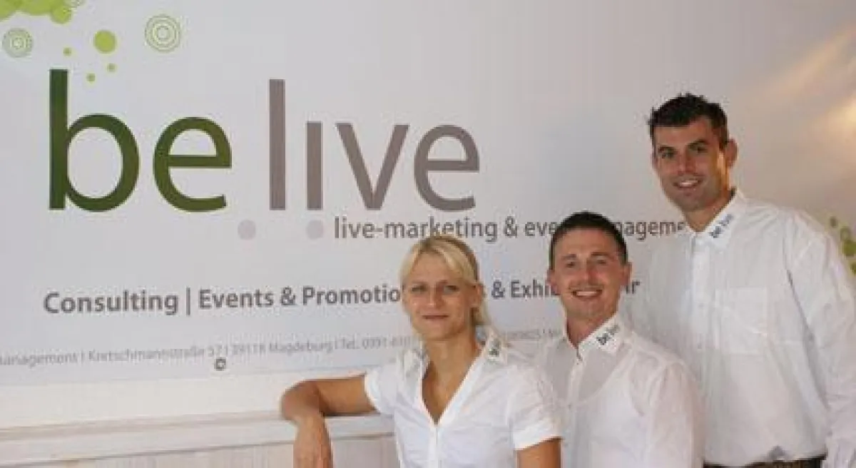 Das Erfolgsteam von be.live: Adriane Schreiber, Christopher Hesse und Michael Mai (v.l.n.r.). Bild: be.live