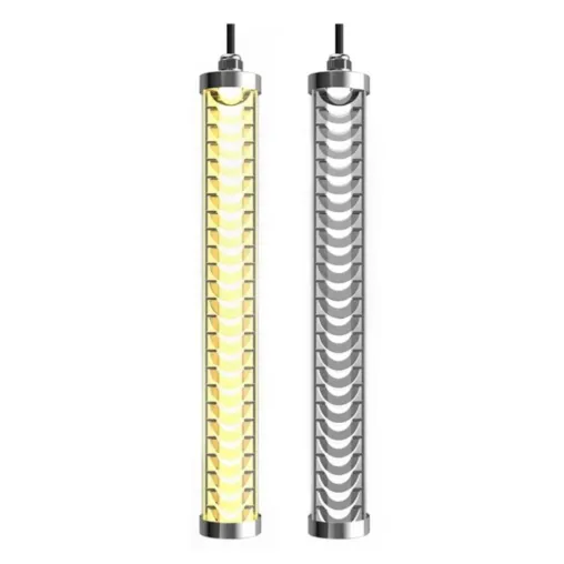 Bild: Robuste Eleganz für moderne Architektur: Ledonik präsentiert die neue IP69K  LED-Röhrenleuchte in Gitteroptik
