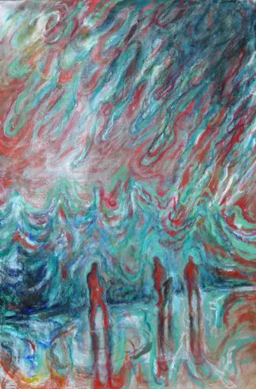 Ulrike Theusner, Exodus, 2016, Acryl, Tusche und pastell auf Leinwand, Courtesy Galerie Rothamel