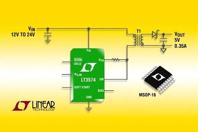 Linear Technology: Galvanisch getrennter, monolithischer Flyback-Schaltregler Bild: Linear Technology: Galvanisch getrennter, monolithischer Flyback-Schaltregler
