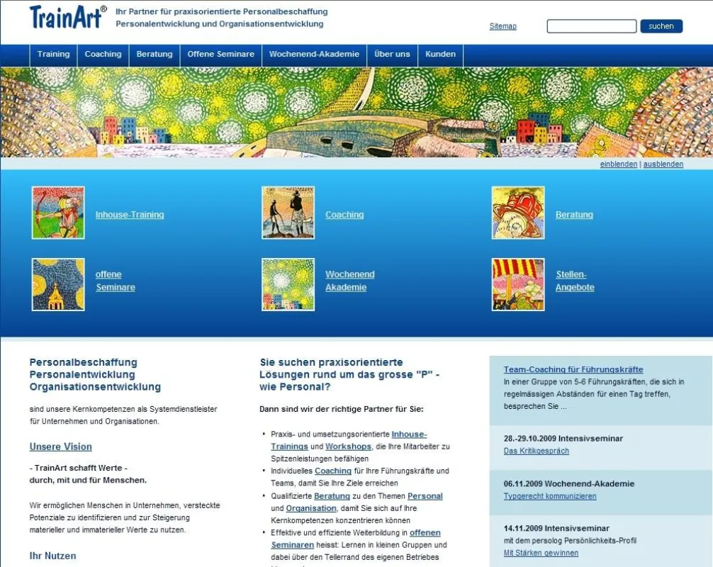 Der neue TrainArt Webauftritt
