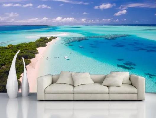 Bild: Fototapeten bei der Zimmerrenovierung einsetzen