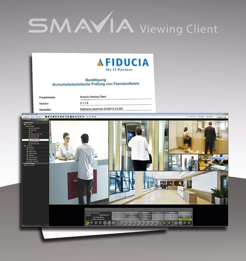 Smavia Viewing Client erhält Zertifizierung von Fiducia