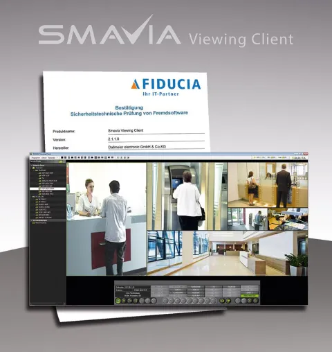 Bild: Smavia Viewing Client Software von Dallmeier erhält Zertifizierung von Fiducia