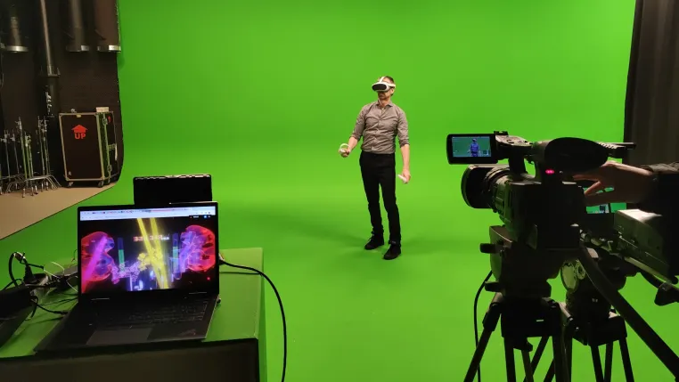 Bild: Greenscreen-Studioproduktion mit Mediacolor.TV