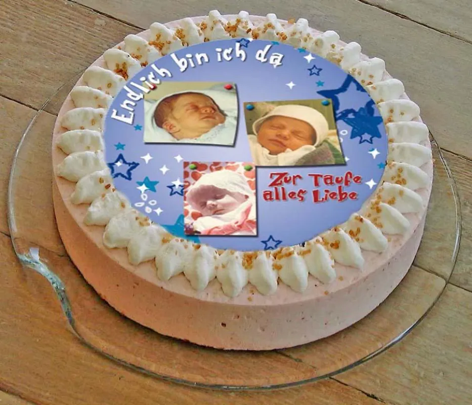 Ein gelungenes Beispiel für eine individuelle Torte mit essbarem Bild