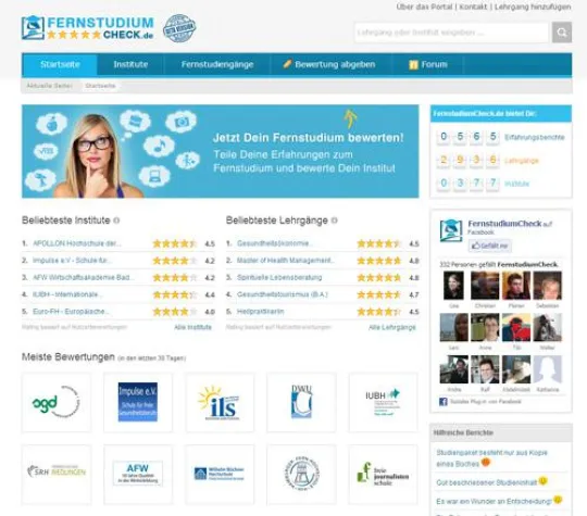 Bild: FernstudiumCheck.de: Jetzt noch umfangreicher und informativer