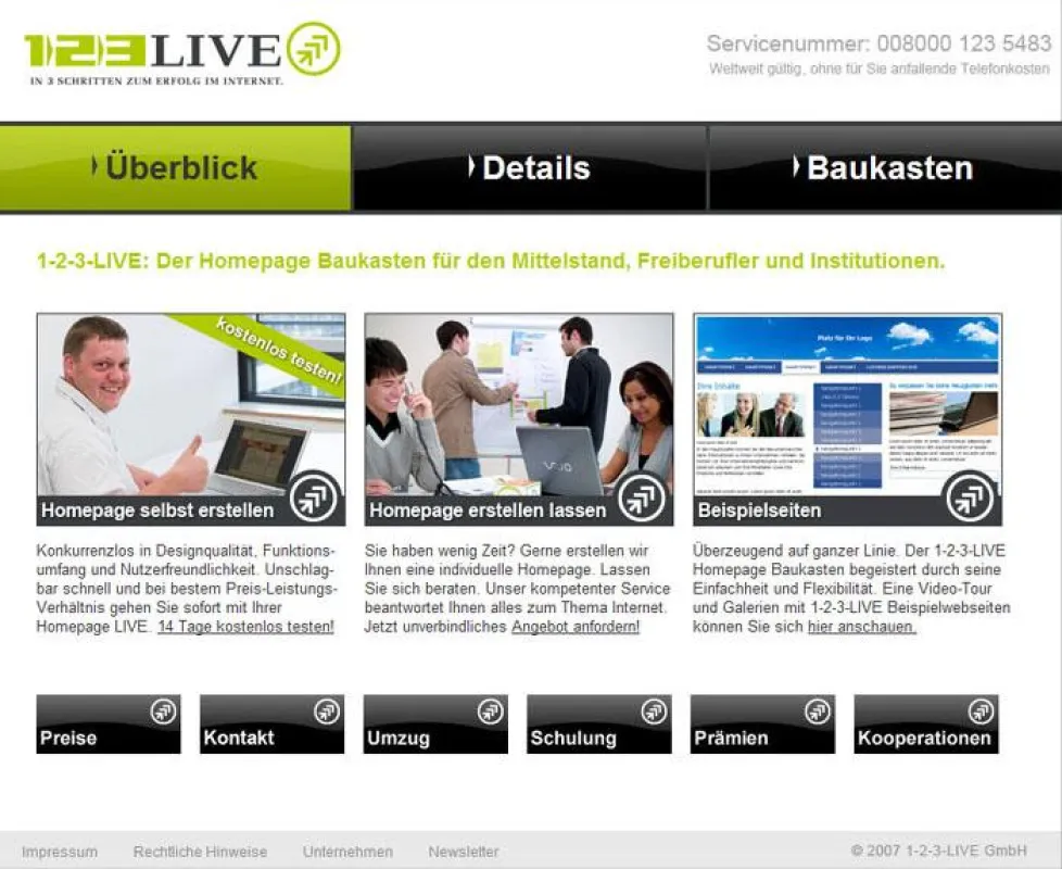 1-2-3-Live im Internet: www.1-2-3-live.de