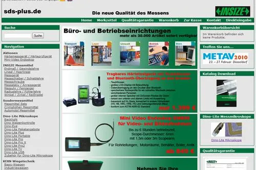 Bild: sds-plus.de bringt INSIZE Messmittel nach Deutschland und Europa