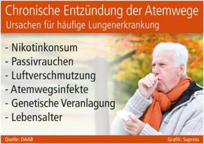 Bild: Chronische Entzündung der Atemwege