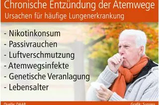 Bild: Chronische Entzündung der Atemwege