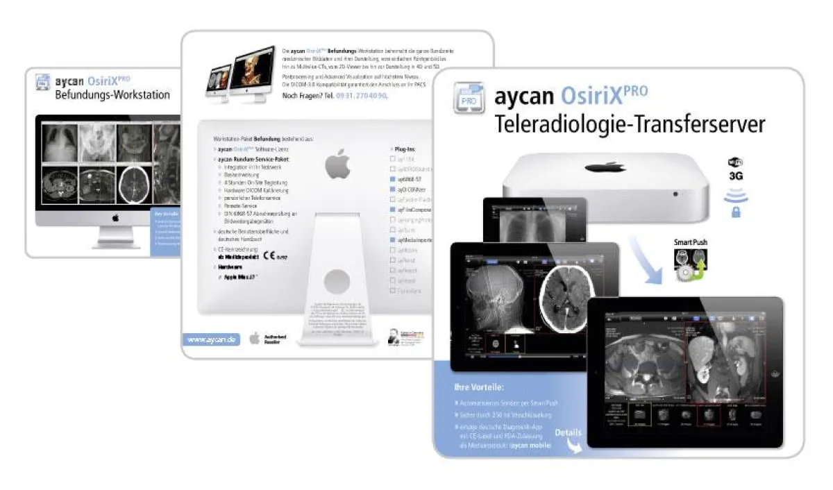 Entdecken Sie die neuen aycan OsiriX PRO Workstation-Pakete.