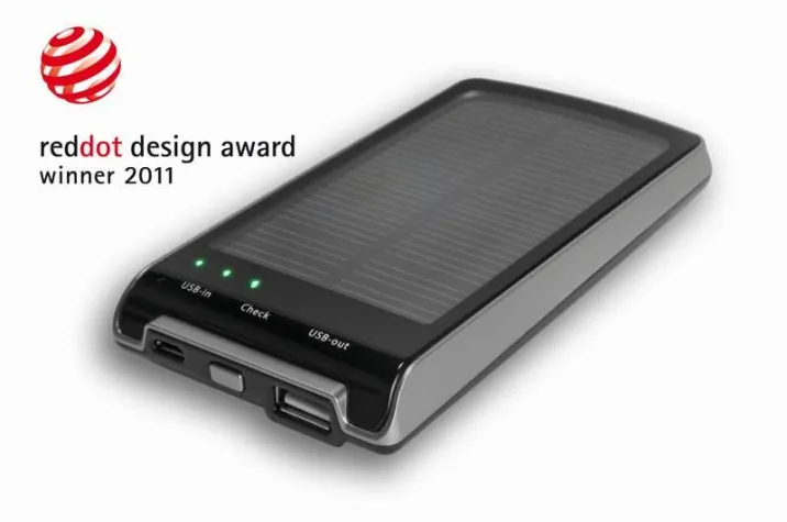 Bild: A-solar Ladegerät gewinnt red dot design award