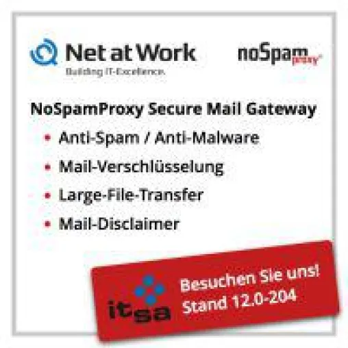 NoSpamProxy 11.1 auf der it-sa Bild: NoSpamProxy 11.1 auf der it-sa