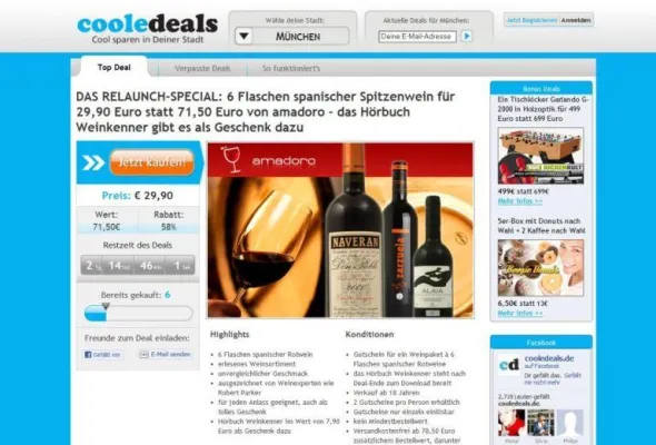 Bild: cooledeals feiert ersten Geburtstag im neuen Look & Feel