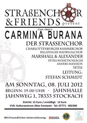 Bild: Stefan Schmidt und sein Straßenchor & Friends mit Carmina Burana zu Gast in Stockach