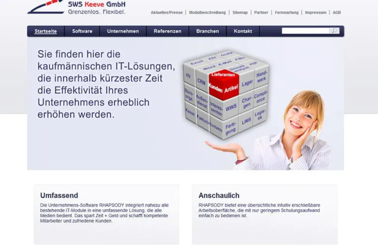 Bild: SWS Keeve GmbH erhält flexible Internetseite.