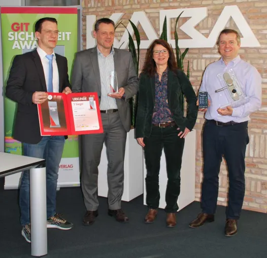 Kaba gewinnt den GIT Sicherheit Award 2016: Die Kaba evolo smart App überzeugt die Fachwelt Bild: Kaba gewinnt den GIT Sicherheit Award 2016: Die Kaba evolo smart App überzeugt die Fachwelt