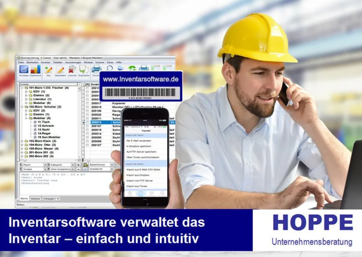 Inventarsoftware Inventarmanager Hoppe Unternehmensberatung