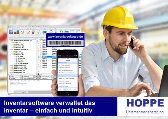 Bild: Inventarverwaltung mit Barcodeetiketten - Inventarsoftware für den Mittelstand