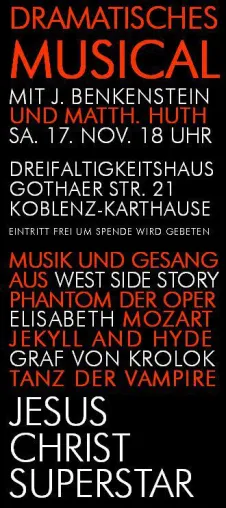 Bild: Antworten auf Fragen des Lebens und des Glaubens im "Dramatischen Musical"