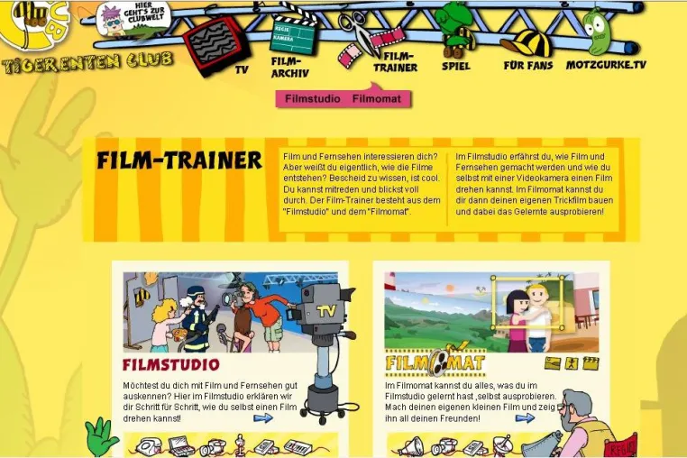 Vorhang auf und Film ab – klick-tipps.net präsentiert Kinderseiten rund ums Thema Film & Video Bild: Vorhang auf und Film ab – klick-tipps.net präsentiert Kinderseiten rund ums Thema Film & Video