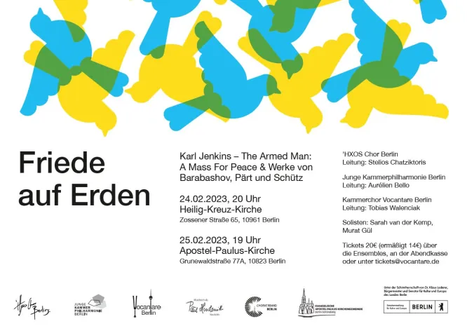 Bild: Friede auf Erden - Gemeinsames Konzert von Kammerchor Vocantare, ‘HXOS-Chor und Junger Kammerphilharmonie