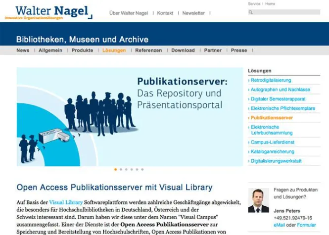 Bild: Walter Nagel – weitere Österreichische Anwender planen Nutzung von Open Access Publikationsserver