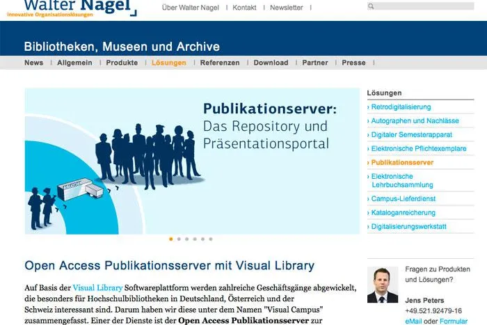 Bild: Walter Nagel – weitere Österreichische Anwender planen Nutzung von Open Access Publikationsserver