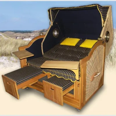 Bild: Strandkörbe mit Bullaugen „Made in Germany“ der Extraklasse