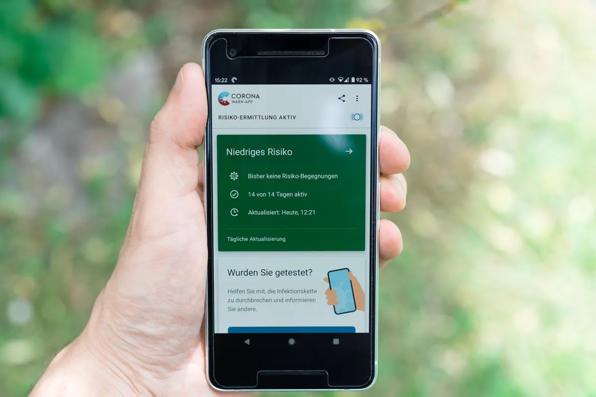 Die Corona-Warn-App in seiner einfachen Funktion