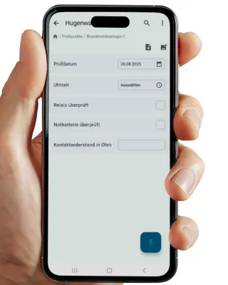 Bild: Sprachgesteuerte Formularerfassung optimiert die Dokumentation bei der Instandhaltung