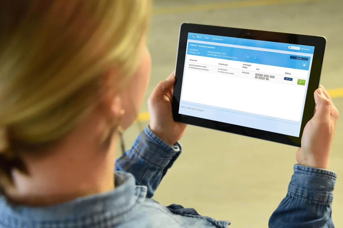 Mit „ELLi“ kann der Warenfluss digital in Echtzeit über mobile Endgeräte erfasst werden. (Foto: LIS)