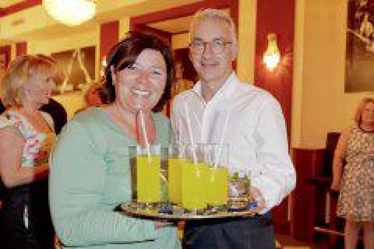Sommernachtstraum-Gala der Kinderschutzengel 2013 , Christoph M. Ohrt und Vera Int Veen