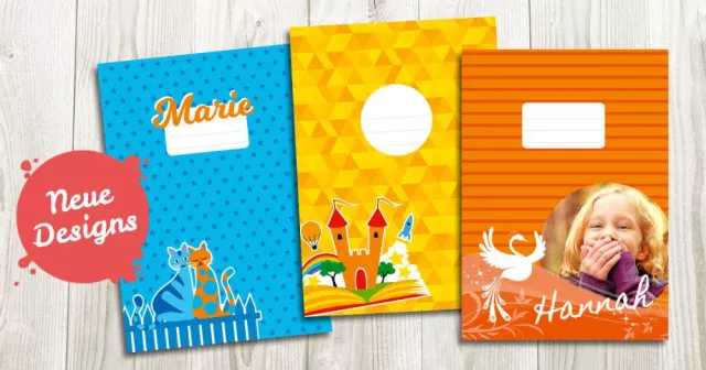 Bild: Der neue Schulheft-Designer von Pinguin-Papier – individuell & kinderleicht