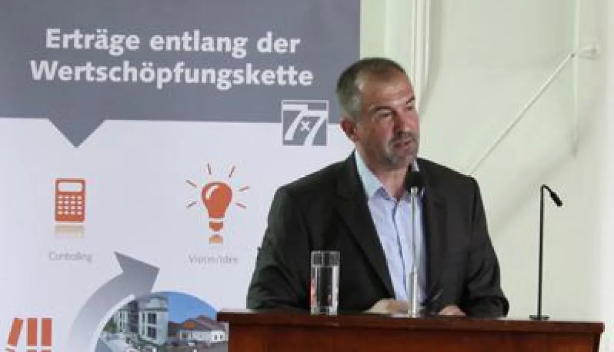 Referent Andreas Mankel, Geschäftsführer der 7x7 Unternehmensgruppe