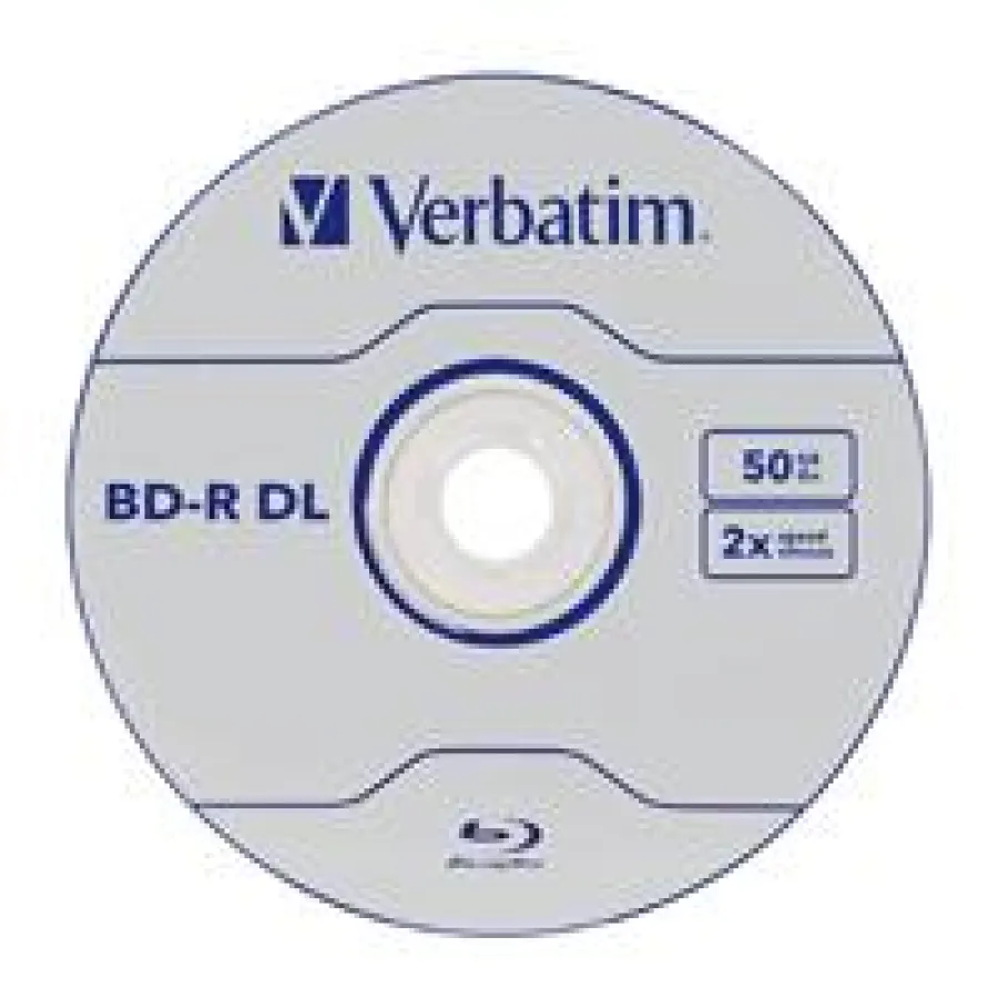 Verbatims Blu-ray Dual-Layer 2x mit 50 GB Speicherkapazität
