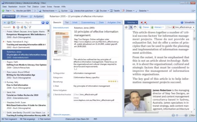 Bild: Mit Citavi Literatur im Team bearbeiten